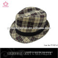 Printed Cheap Fedora hat with Black Band
